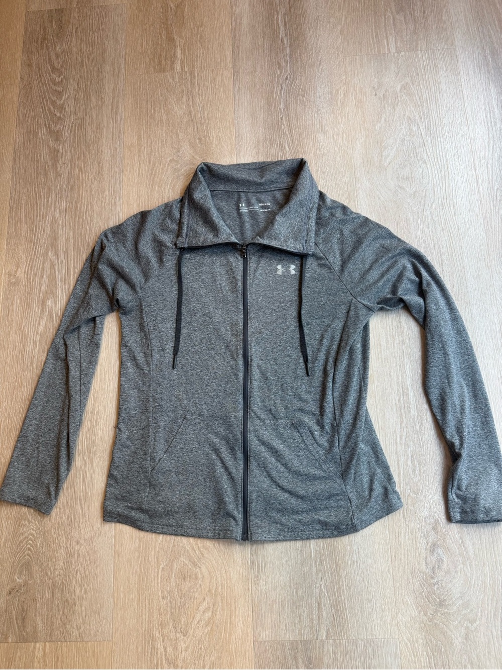 Under Armour Heatgear Women's Heather Dark Gray Full-Zip Utility Jacket